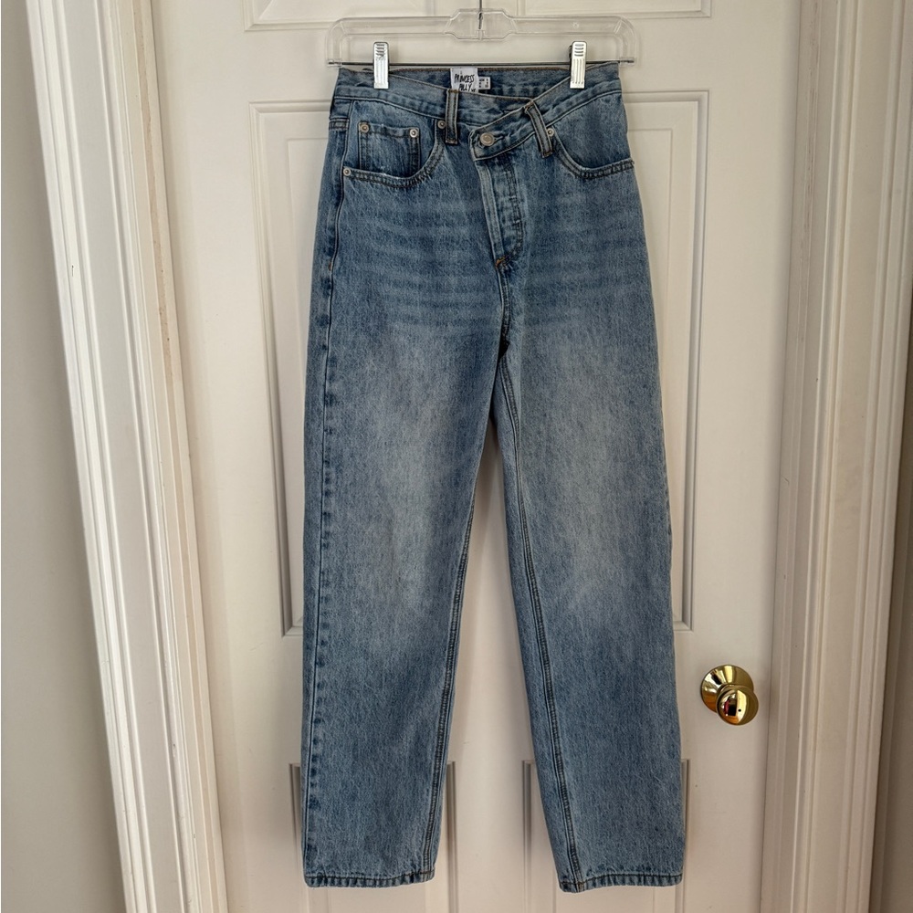 Princess Polly Holly Asymmetric Straight Jean